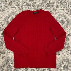 Polo Ralph Lauren 100% Italian Cashmere Cable-knit Sweater